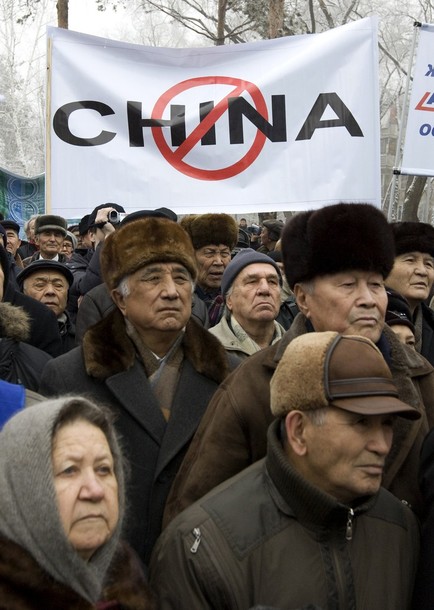 Image result for Dozens protest against Chinese influence in Kazakhstan