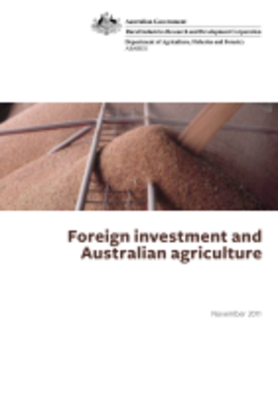 Farmlandgrab.org | Foreign Investment And Australian Agriculture