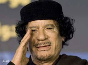Moammar Gadhafi spoke out against the West in Rome
